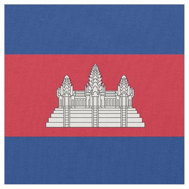 Tela Bandera de Camboya (De cerca)