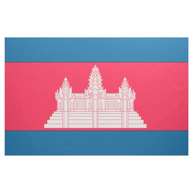 Tela Bandera de Camboya (Yarda)