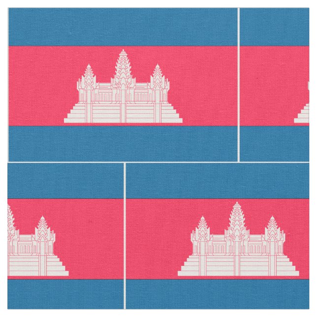 Tela Bandera de Camboya (De cerca)