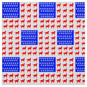 Tela Bandera de Cat y Paw