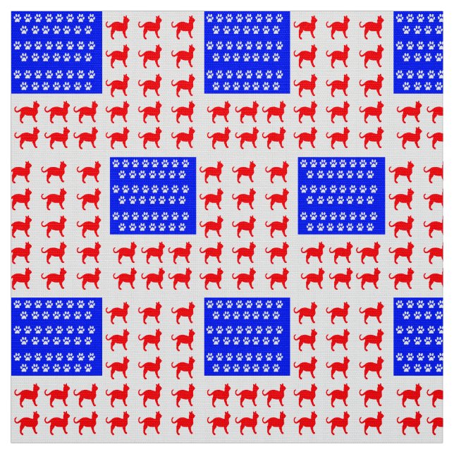 Tela Bandera de Cat y Paw (Retal)