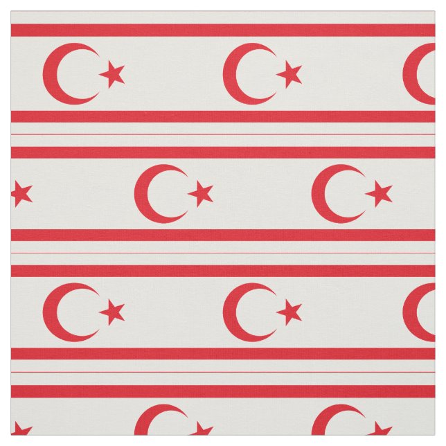 Tela Bandera de Chipre Septentrional (Retal)