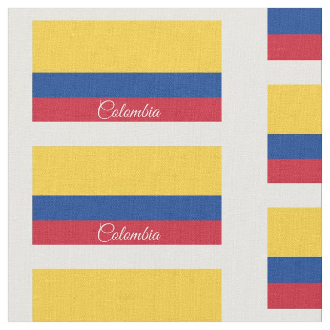 Tela Bandera de Colombia (De cerca)