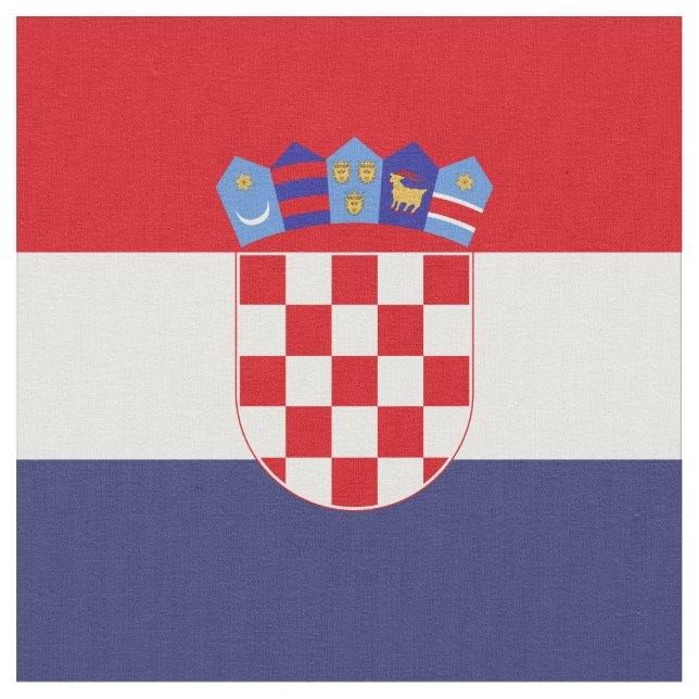 Tela Bandera de Croacia (De cerca)