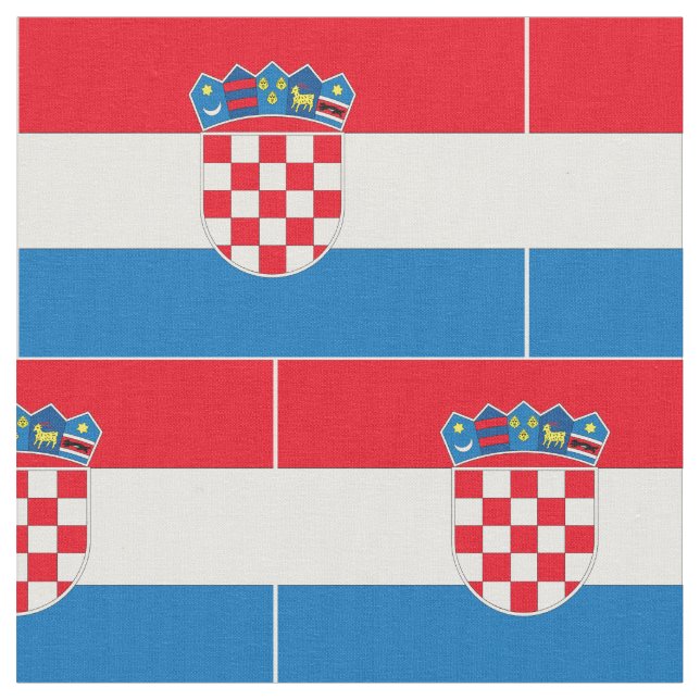 Tela Bandera de Croacia (De cerca)