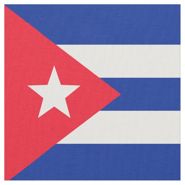 Tela Bandera de Cuba (De cerca)