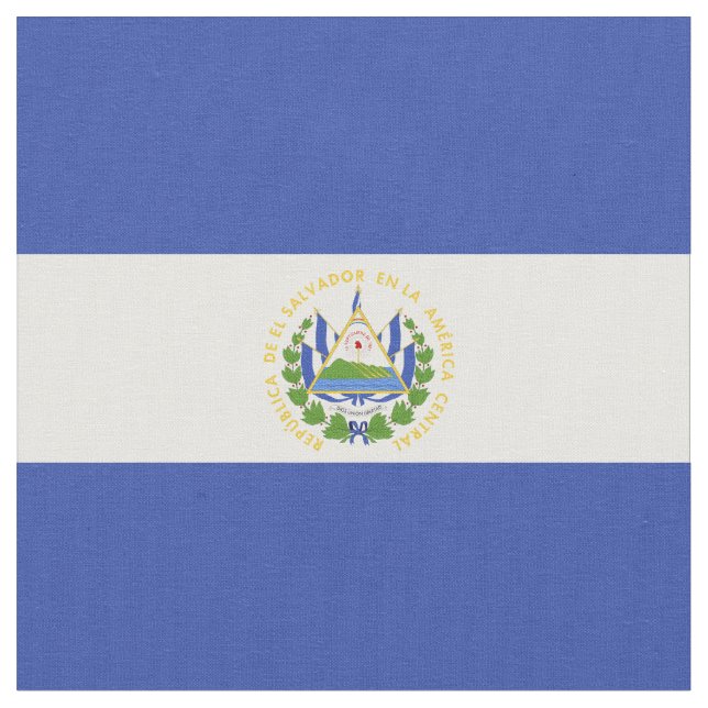Tela Bandera de El Salvador (De cerca)