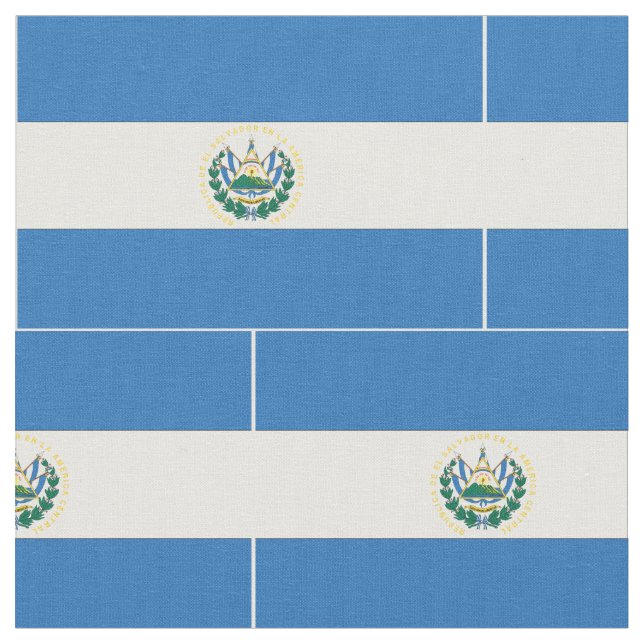 Tela Bandera de El Salvador (De cerca)