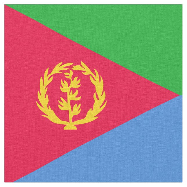 Tela Bandera de Eritrea (De cerca)