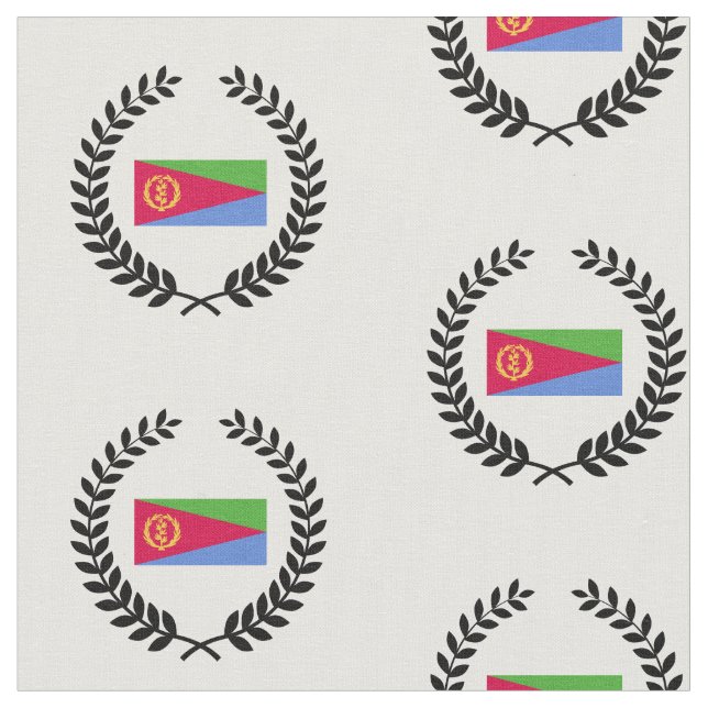 Tela Bandera de Eritrea (De cerca)