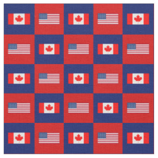 Tela Bandera de Estados Unidos, bandera de Canadá sobre