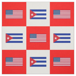 Tela Bandera de Estados Unidos, Bandera de Cuba en blan