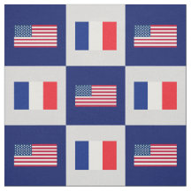 Bandera de Estados Unidos, bandera de Francia en a
