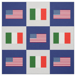 Tela Bandera de Estados Unidos, bandera de Italia en az