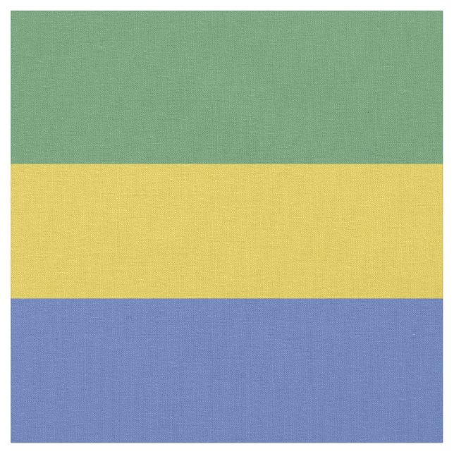 Tela Bandera de Gabón (De cerca)