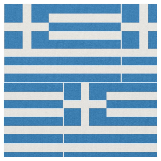 Tela Bandera de Grecia (De cerca)