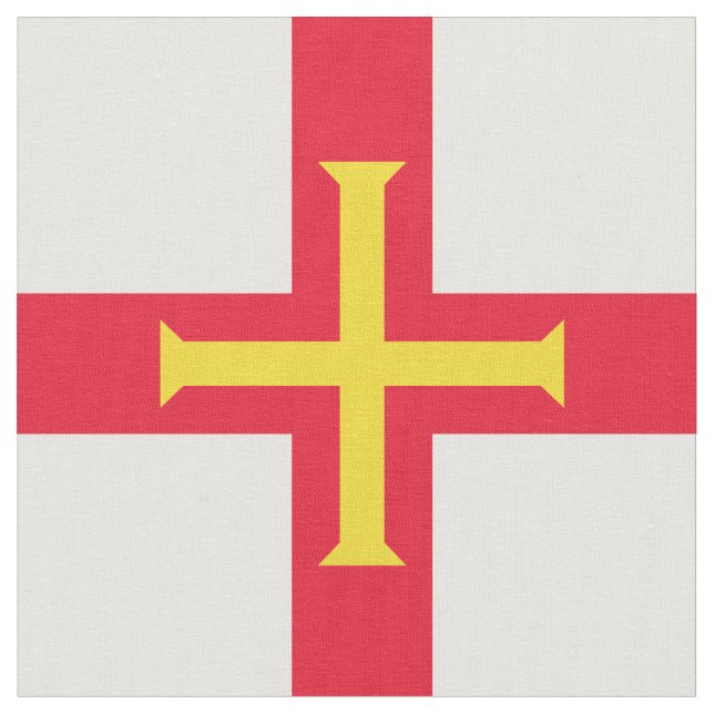 Tela Bandera de Guernsey (De cerca)