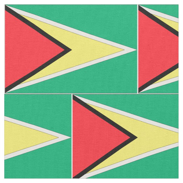 Tela Bandera de Guyana (De cerca)