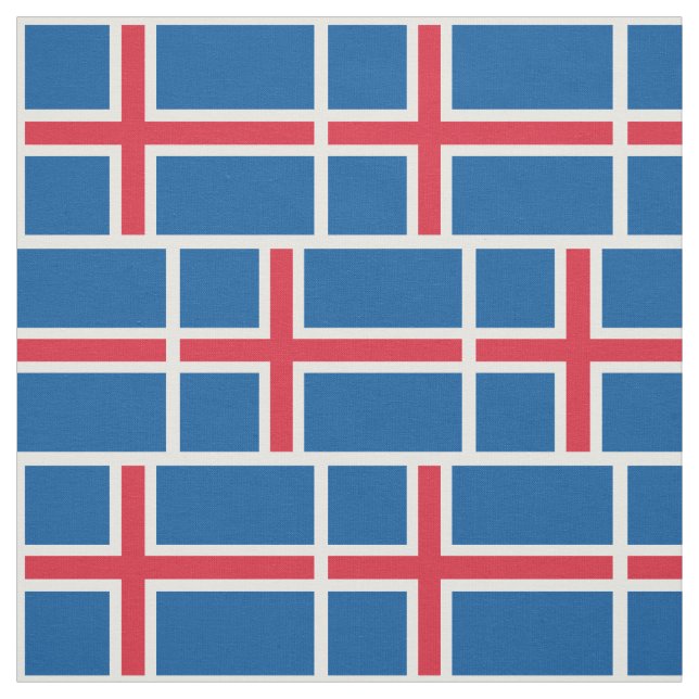 Tela Bandera de Islandia (Retal)