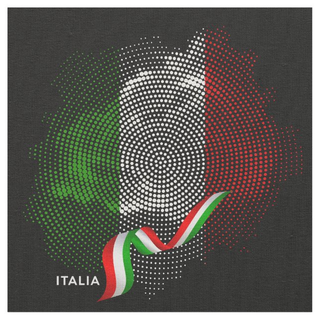 Tela Bandera de Italia (De cerca)