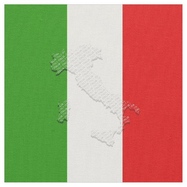 Tela Bandera de Italia (De cerca)