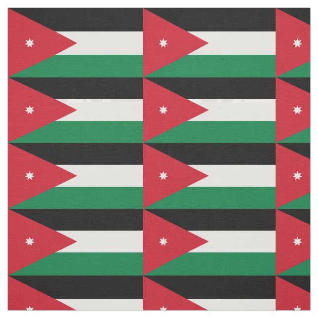 Tela Bandera de Jordania (Retal)