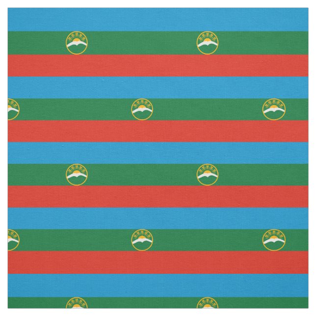 Tela Bandera de Karachay Cherkessia (Retal)