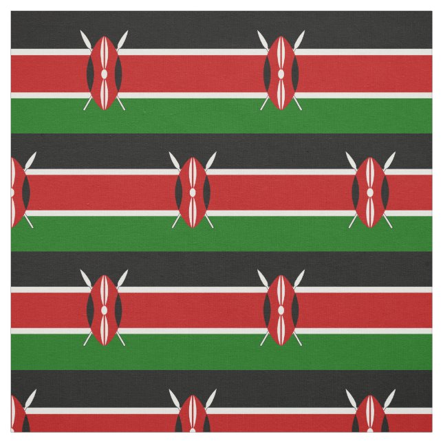 Tela Bandera de Kenia (Retal)
