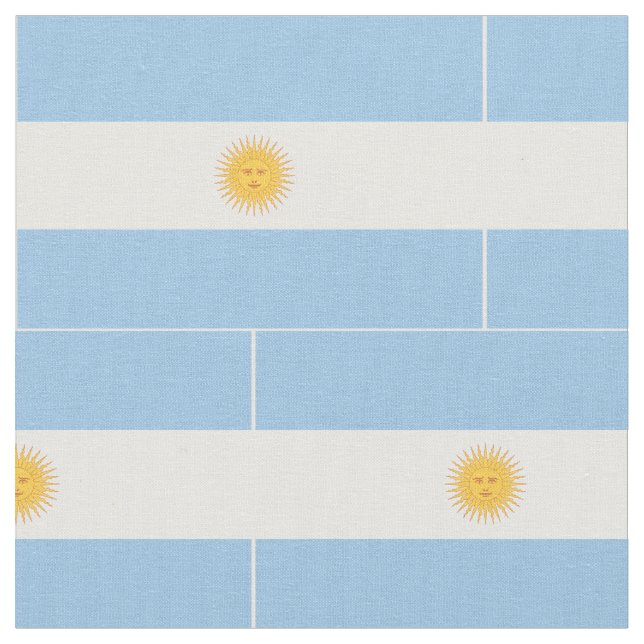 Tela Bandera de la Argentina (De cerca)