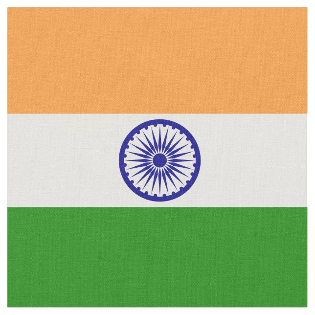 Tela Bandera de la India (De cerca)