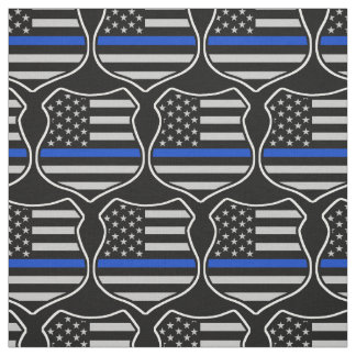 Tela Bandera de la policía americana con delgada línea 