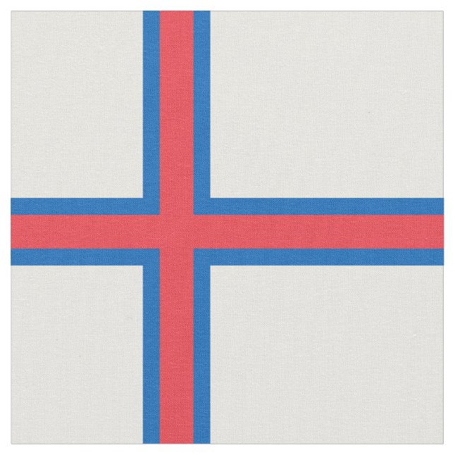 Tela Bandera de las Islas Feroe (De cerca)