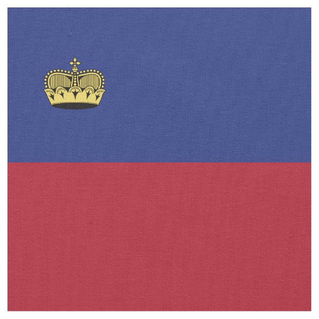Tela Bandera de Liechtenstein (De cerca)