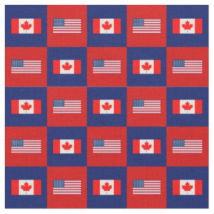 Tela Bandera de los Estados Unidos, bandera de Canadá e