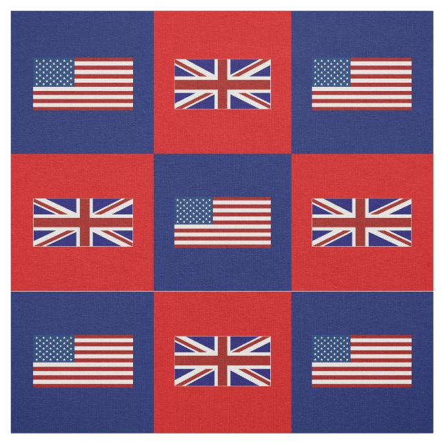 Tela Bandera de los Estados Unidos, bandera del Reino U (Retal)