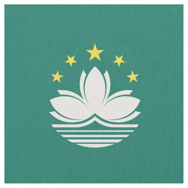 Tela Bandera de Macao (De cerca)