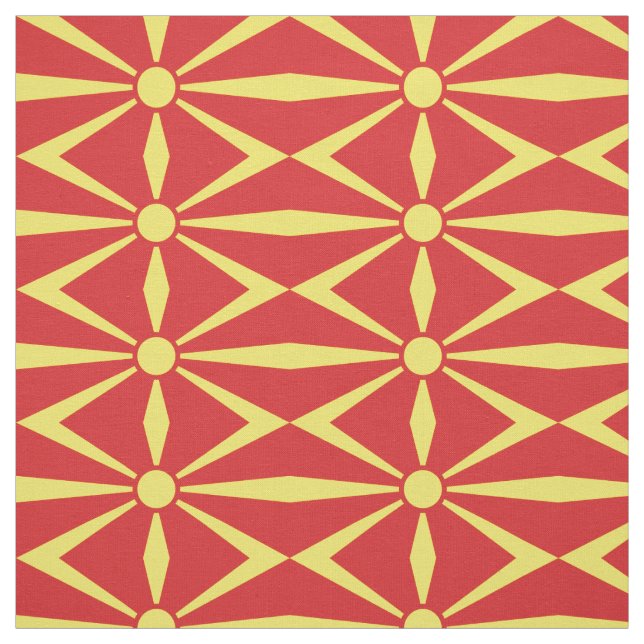 Tela Bandera de Macedonia del Norte (Retal)