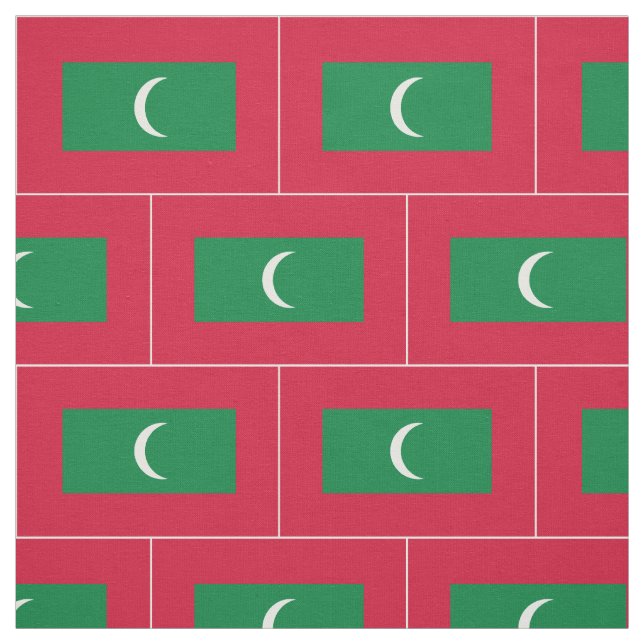 Tela Bandera de Maldivas (Retal)