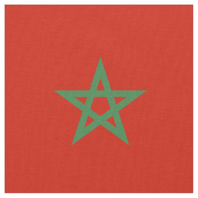 Tela Bandera de Marruecos (De cerca)