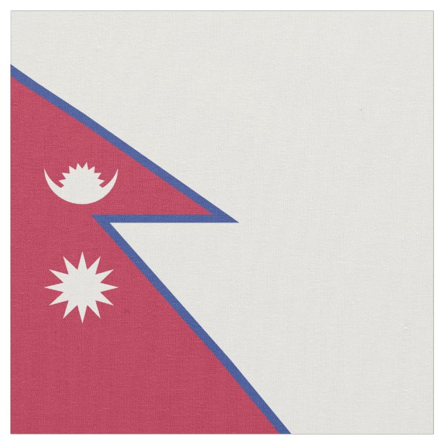 Tela Bandera de Nepal (De cerca)