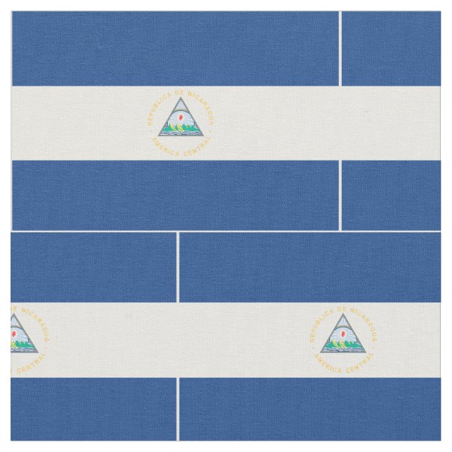 Tela Bandera de Nicaragua (De cerca)