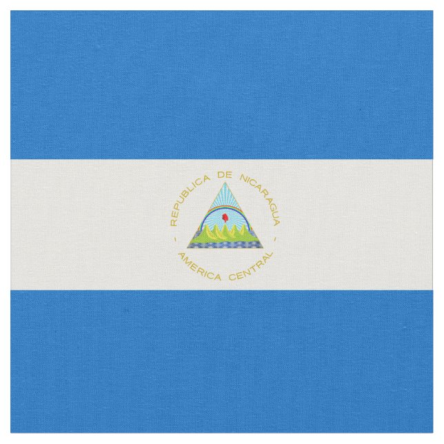 Tela Bandera de Nicaragua (De cerca)
