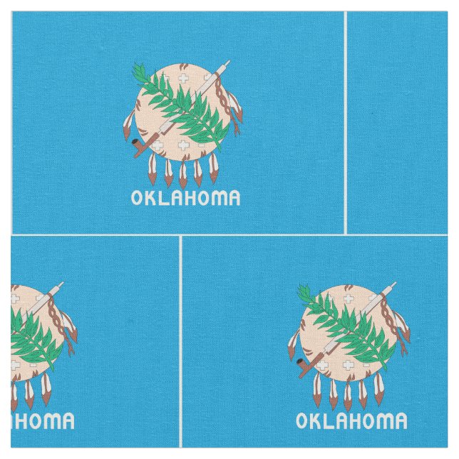 Tela Bandera de OKLAHOMA - (De cerca)