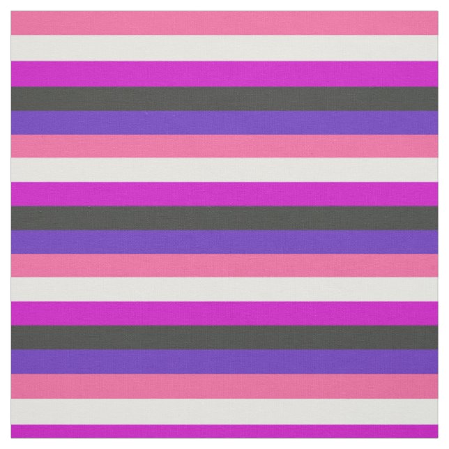 Tela Bandera de orgullo genderfluid (Retal)