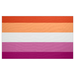 Tela Bandera de Orgullo Lesbiano (5 Franjas)