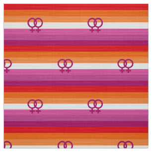 Tela Bandera de orgullo lésbico WLW (Atardecer)