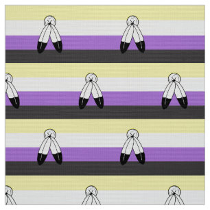 Tela Bandera de orgullo no binario de dos espíritus