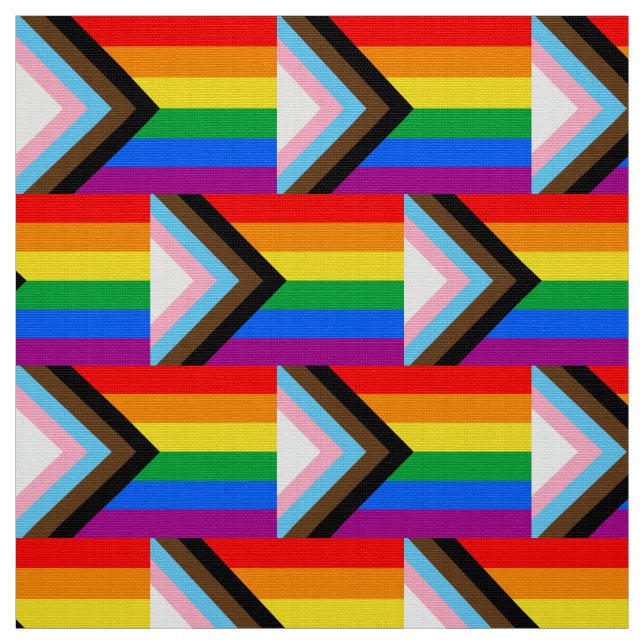 Tela Bandera de Orgullo Progresista LGBTQ+ (Retal)