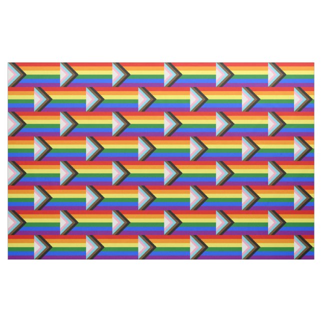 Tela Bandera de orgullo Progreso de SlipperyJoe seis fr (Yarda)