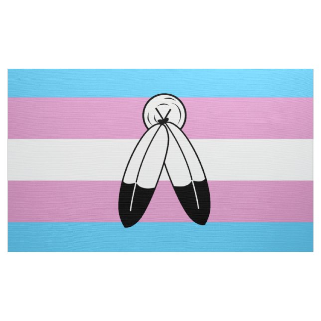 Tela Bandera de orgullo trans de dos espíritus (Yarda)